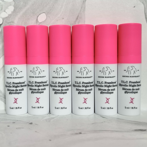 Drunk Elephant Other - Drunk Elephant T.L.C. Framboos Glycolic Resurfacing Night Serum Minis